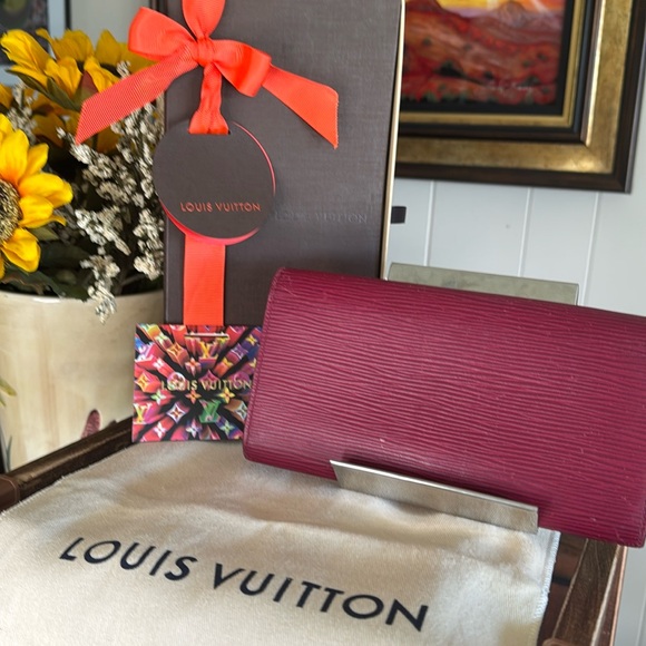 Louis Vuitton Red Epi Long Wallet - Picture 2 of 7